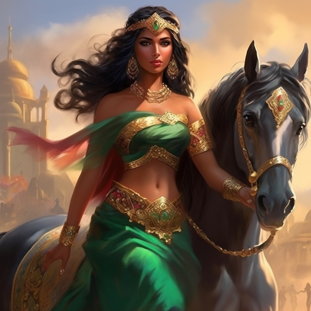 Indian Princess And Horse Diamond Art Kit