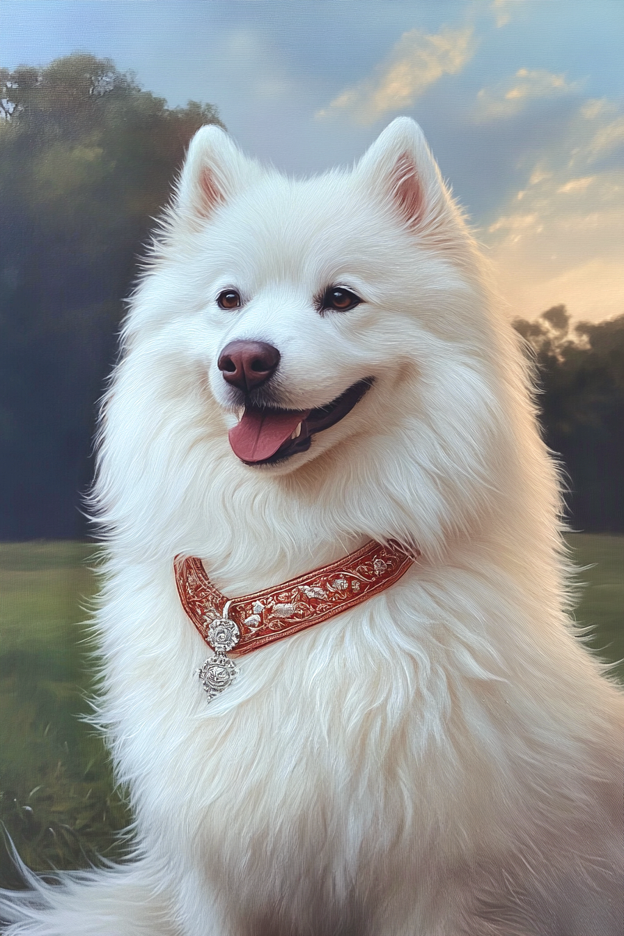 Regal Collar Samoyed Diamond Art Kit