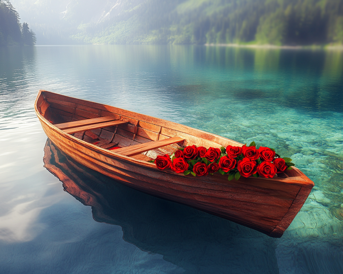 Clearwater Boat And Roses Diamond Art Kit