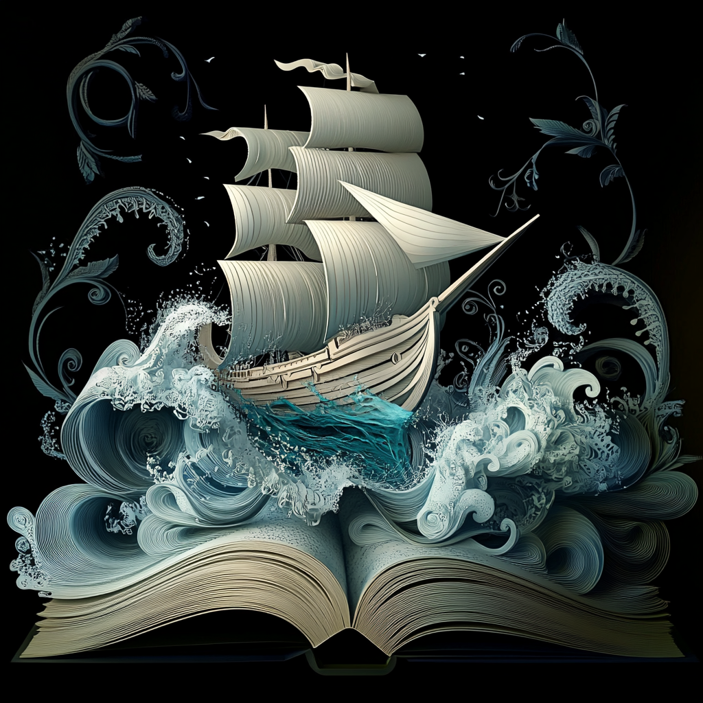 Ship And Waves Book Diamond Art Kit