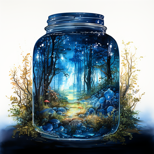 Magical Forest Jar Diamond Art Kit