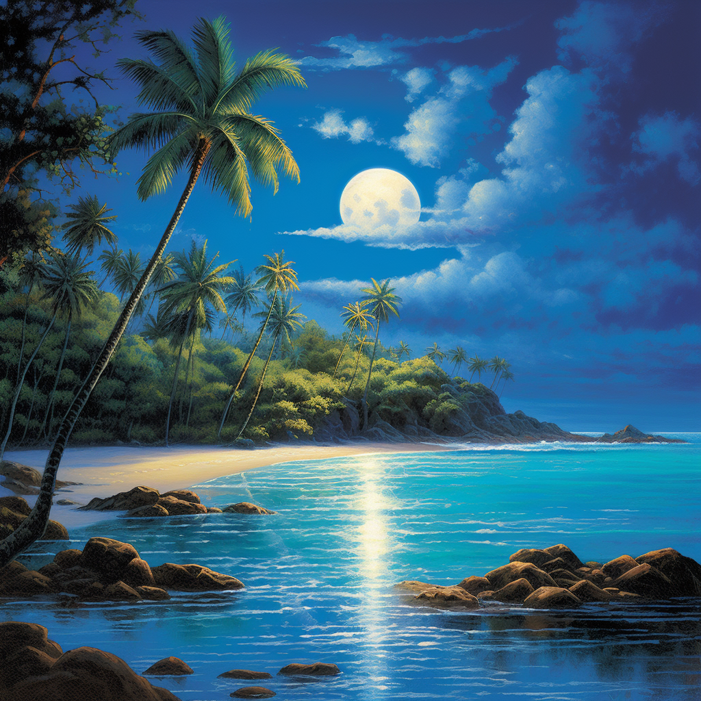 Bluewater Moonlight Diamond Art Kit