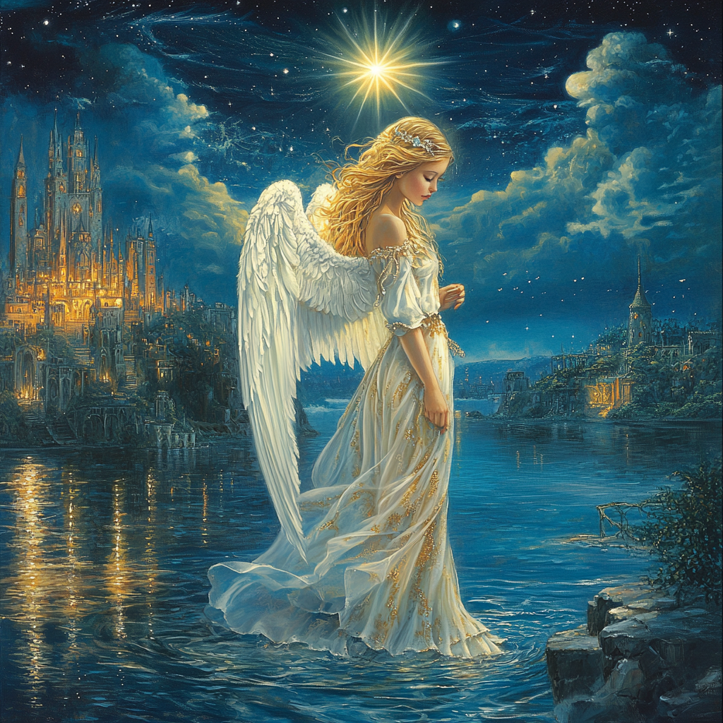 Blue Sky Angel City Diamond Art Kit
