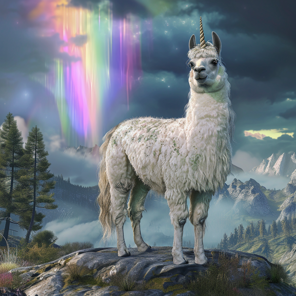 Unicorn Llama Diamond Art Kit