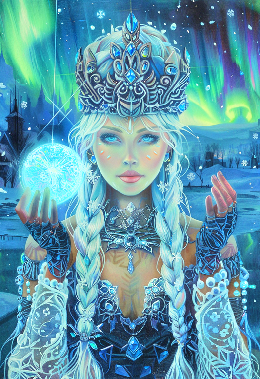 Glowing Orb Nordic Princess Diamond Art Kit