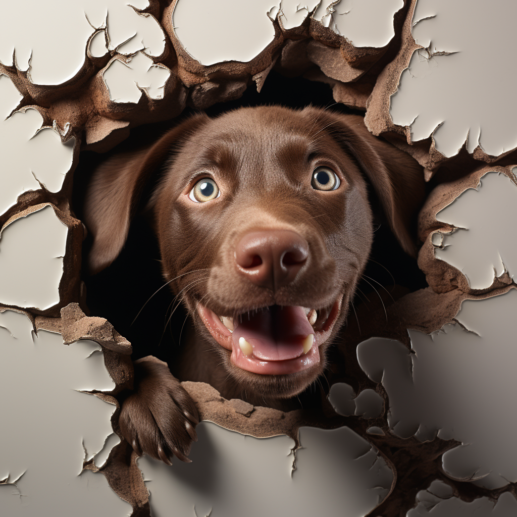 Dog In The Wall Diamond Art Kit