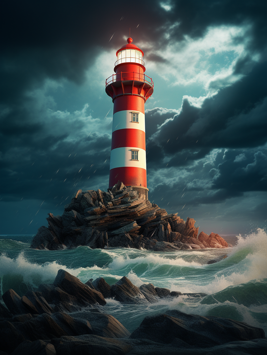 Stormy Skylight House Diamond Art Kit