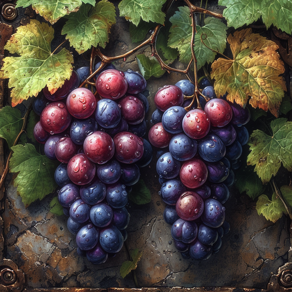 Grapes And Vines Diamond Art Kit