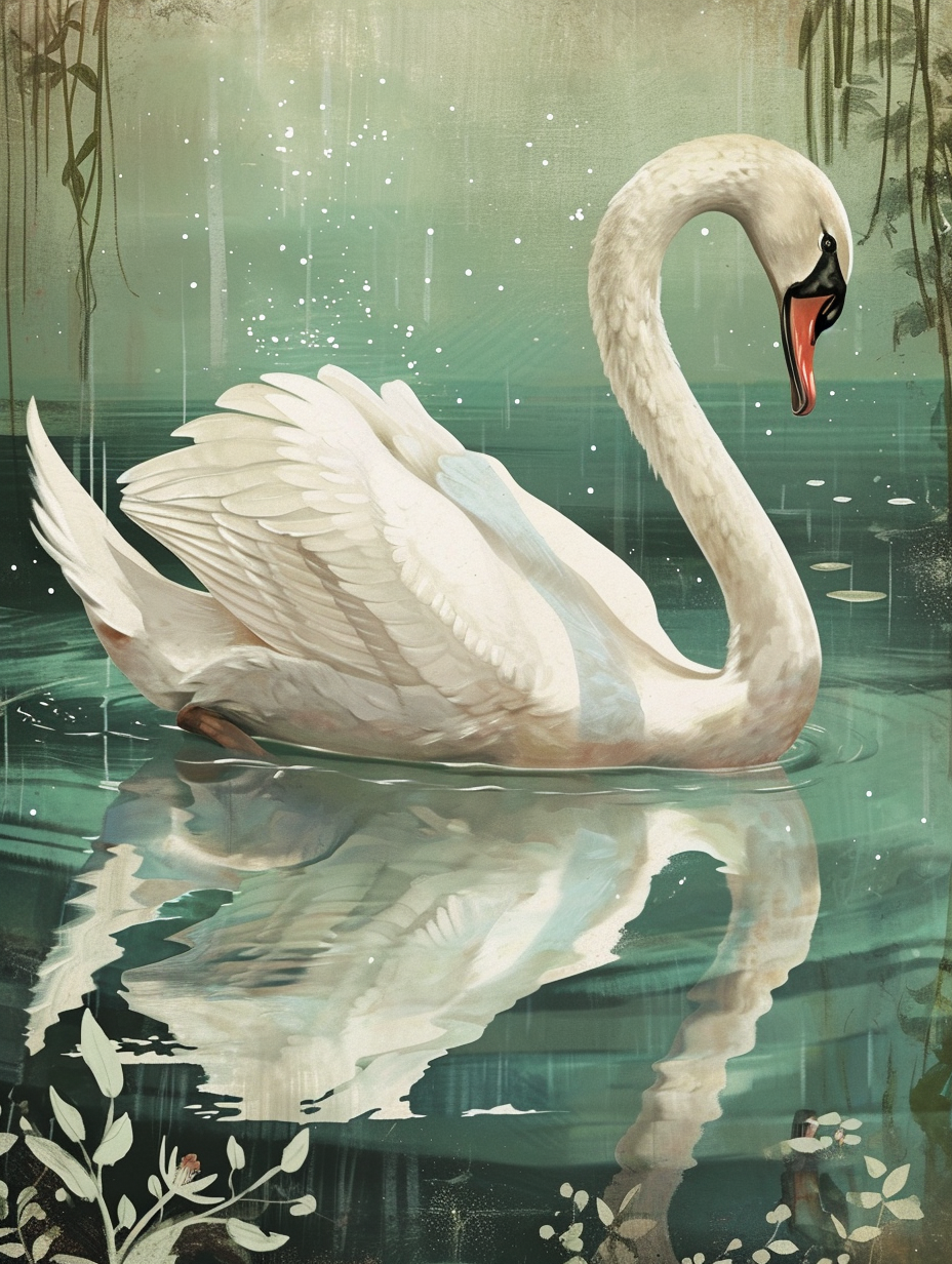 Greenwater Swan Diamond Art Kit