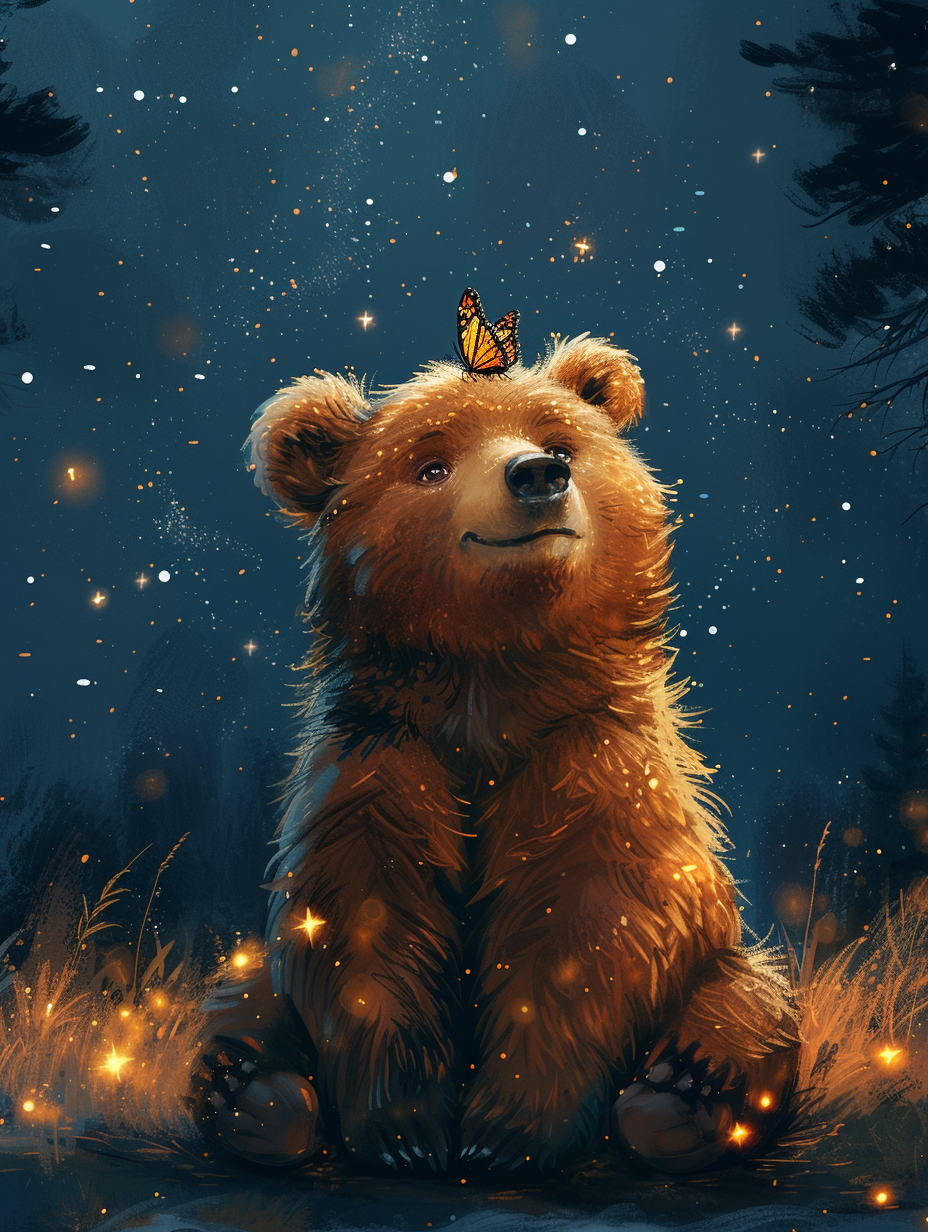 Bear And Butterfly Diamond Art Kit