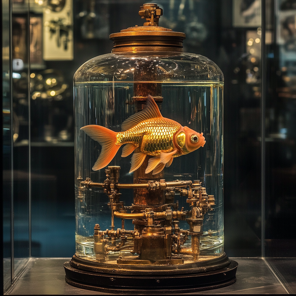 Goldfish Steampunk Jar Diamond Art Kit