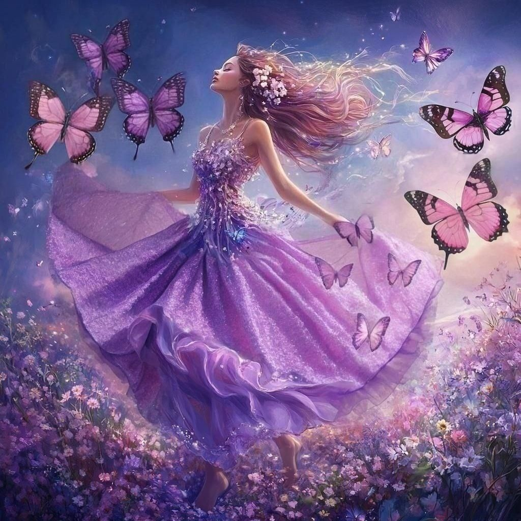 Dancing In The Flowers Diamond Art Kit
