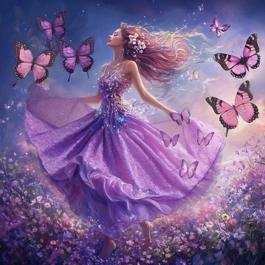 Dancing In The Flowers Diamond Art Kit