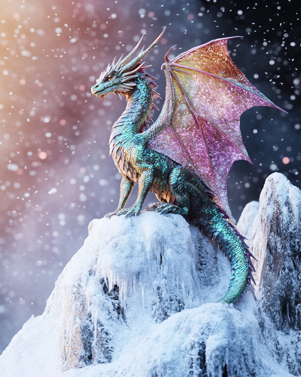 Green Ice Dragon Diamond Art Kit