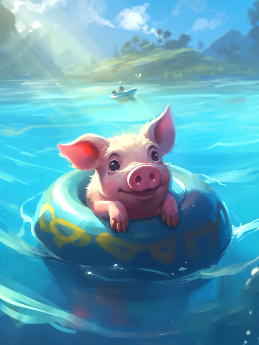 Inner Tube Piglet Diamond Art Kit