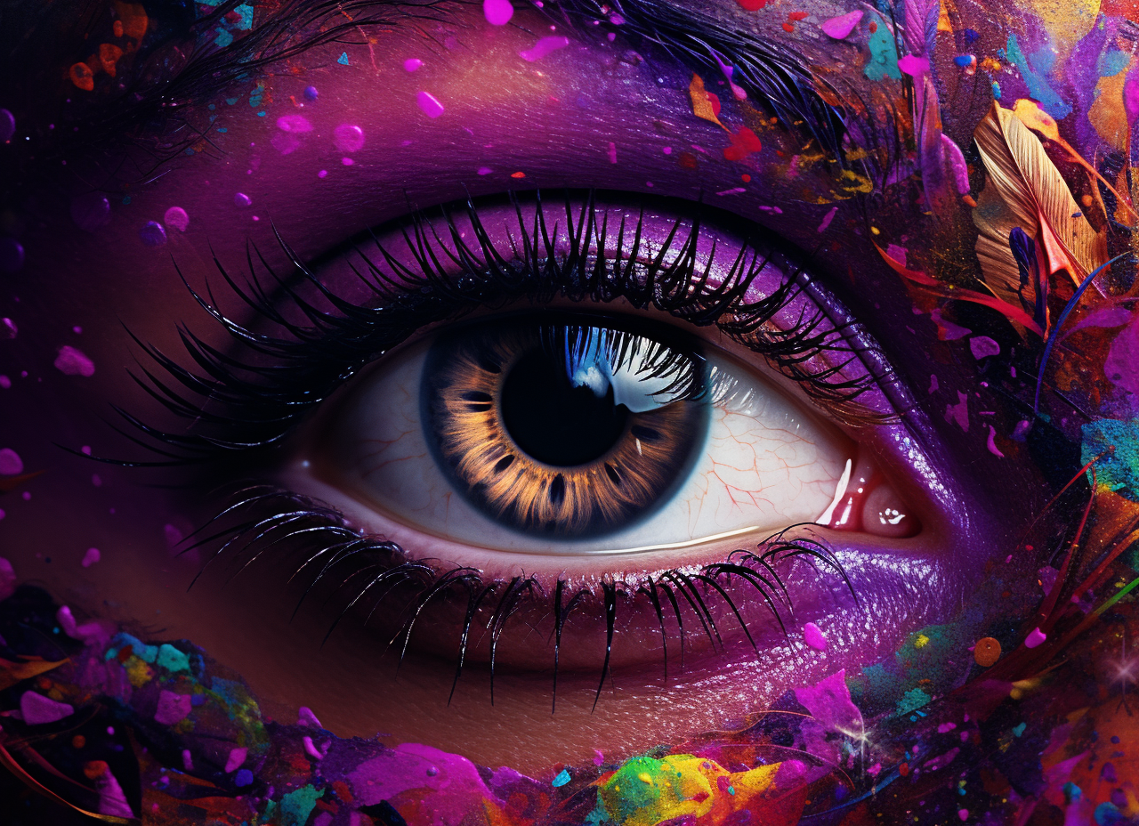 Brown Iris Colorful Eye Diamond Art Kit