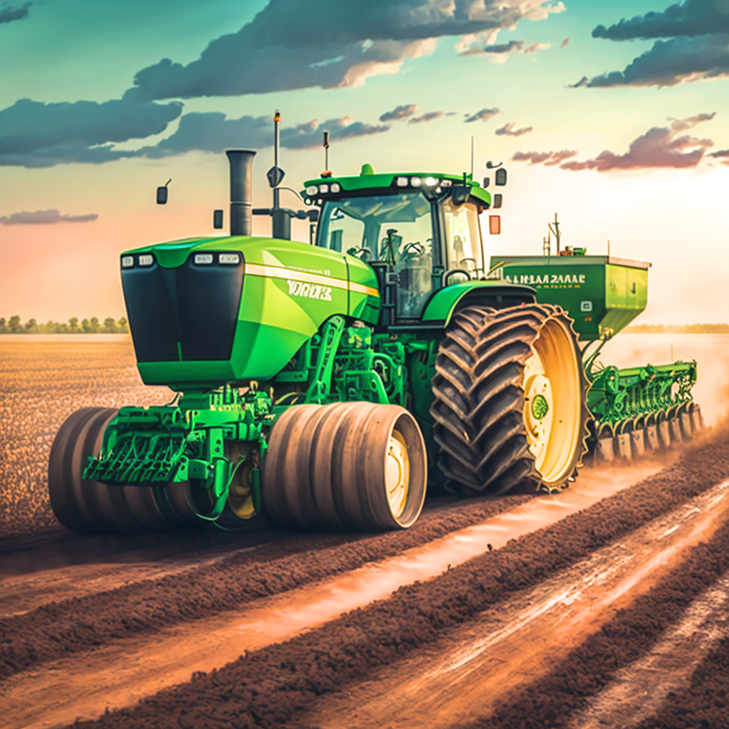 Planting Tractor Diamond Art Kit