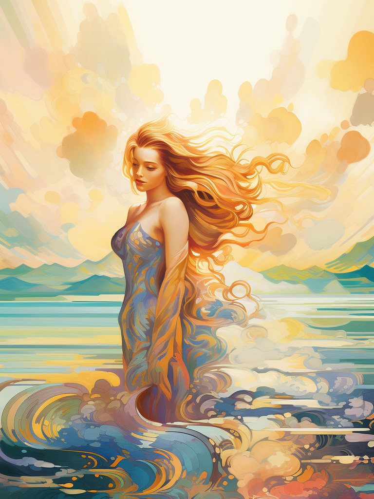 Abstract Watergirl Diamond Art Kit