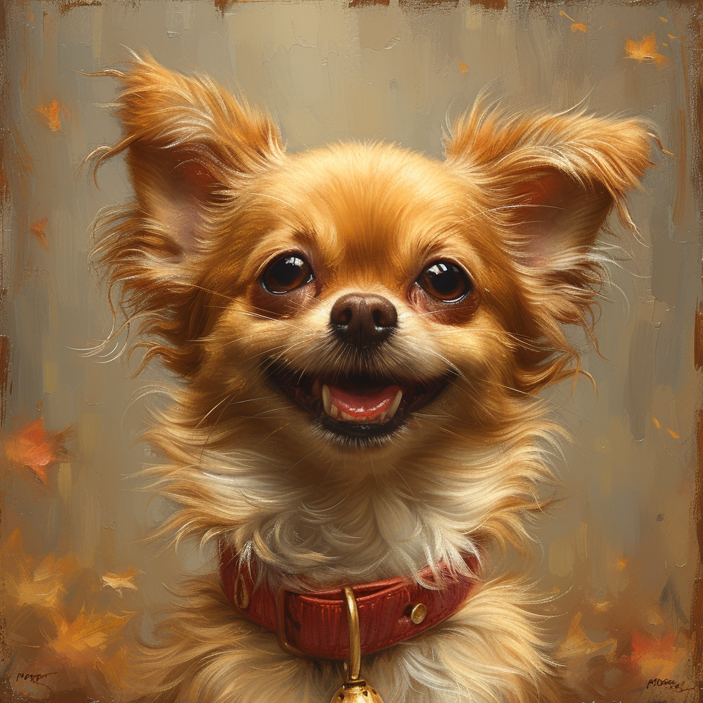 Rust Collar Brown Chihuahua Diamond Art Kit