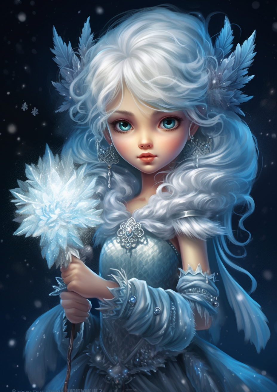 Light Blue Ice Fairy Diamond Art Kit