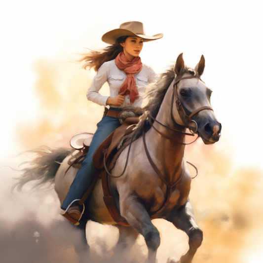Cowgirl On A Horse Diamond Art Kit