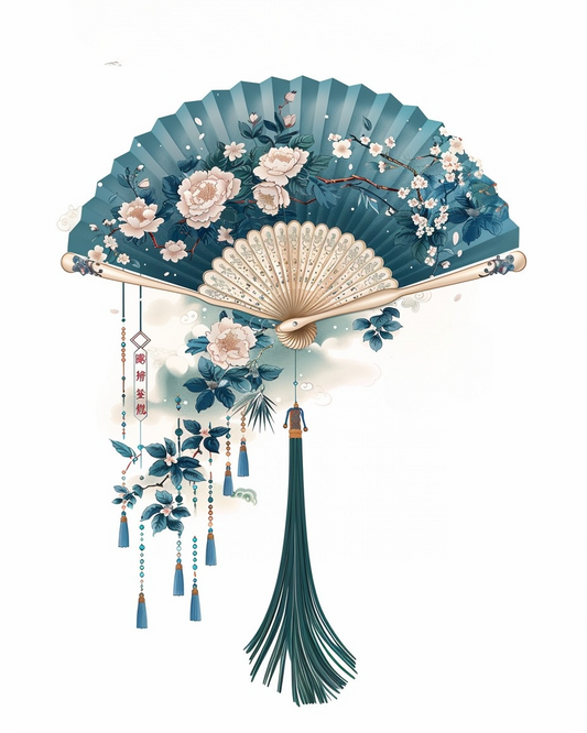 Chinese Hand Fan Diamond Art Kit