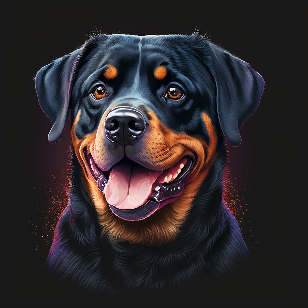 Happy Rottweiler Diamond Art Kit