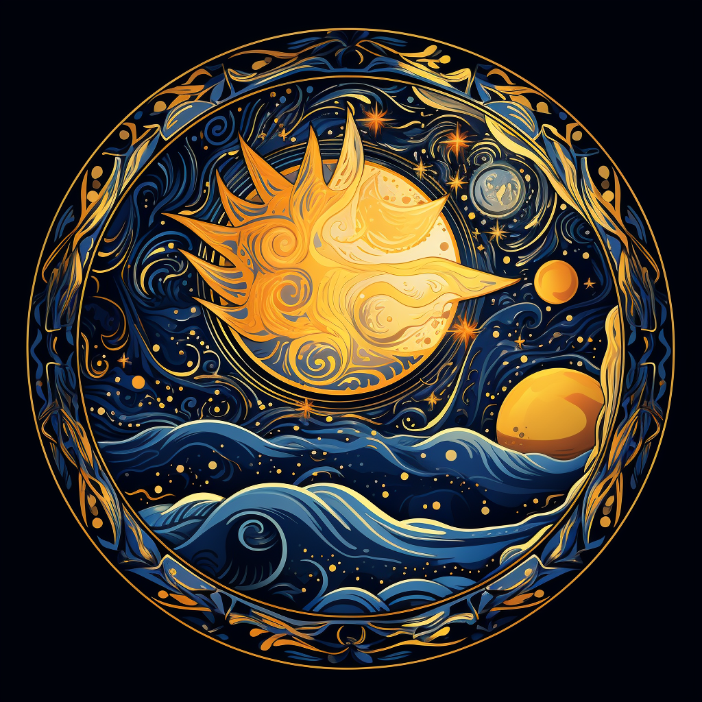 Water And Suns Circle Diamond Art Kit
