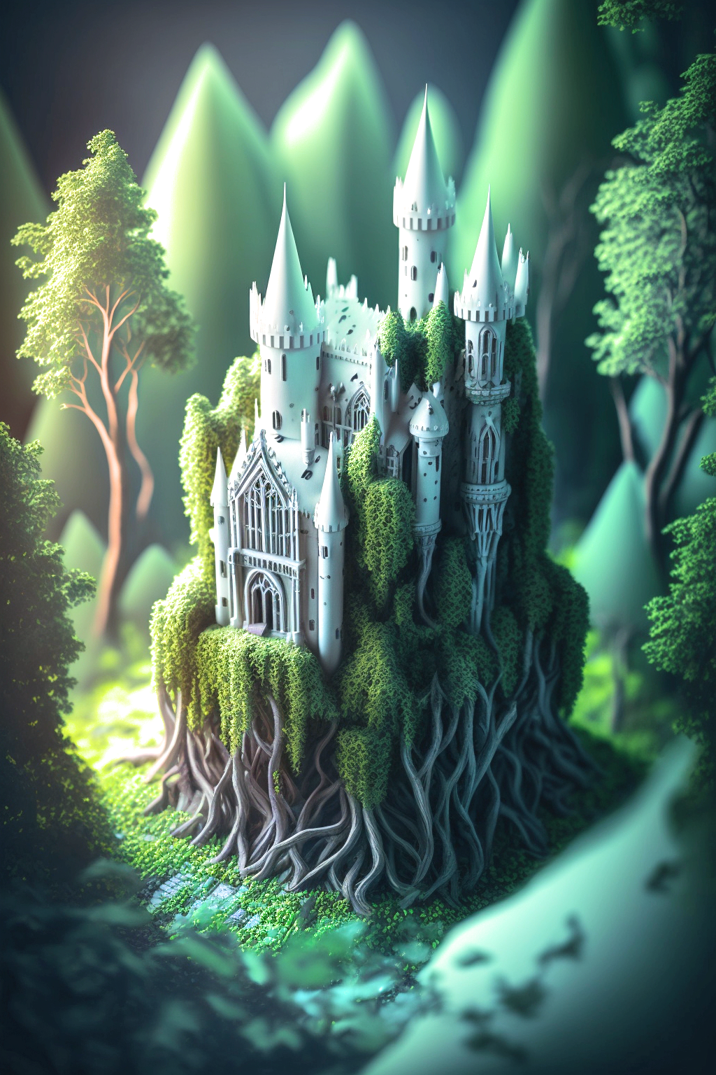 Forest Fairyland Castle Diamond Art Kit