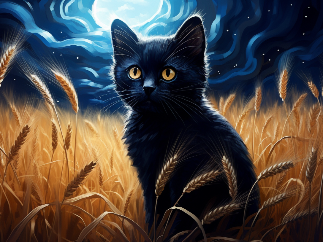 Wheatfield Kitten Diamond Art Kit
