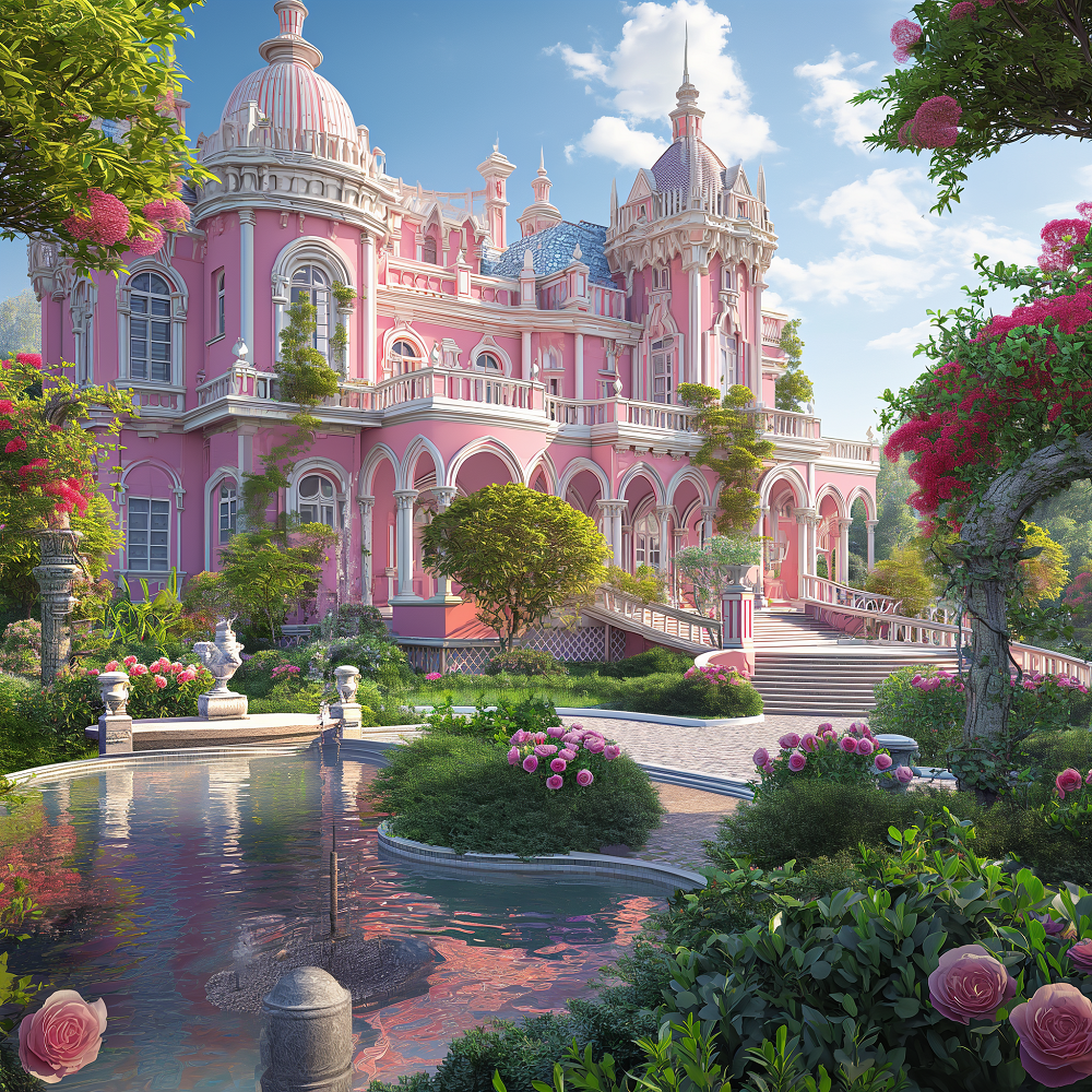 Pink Mansion Diamond Art Kit