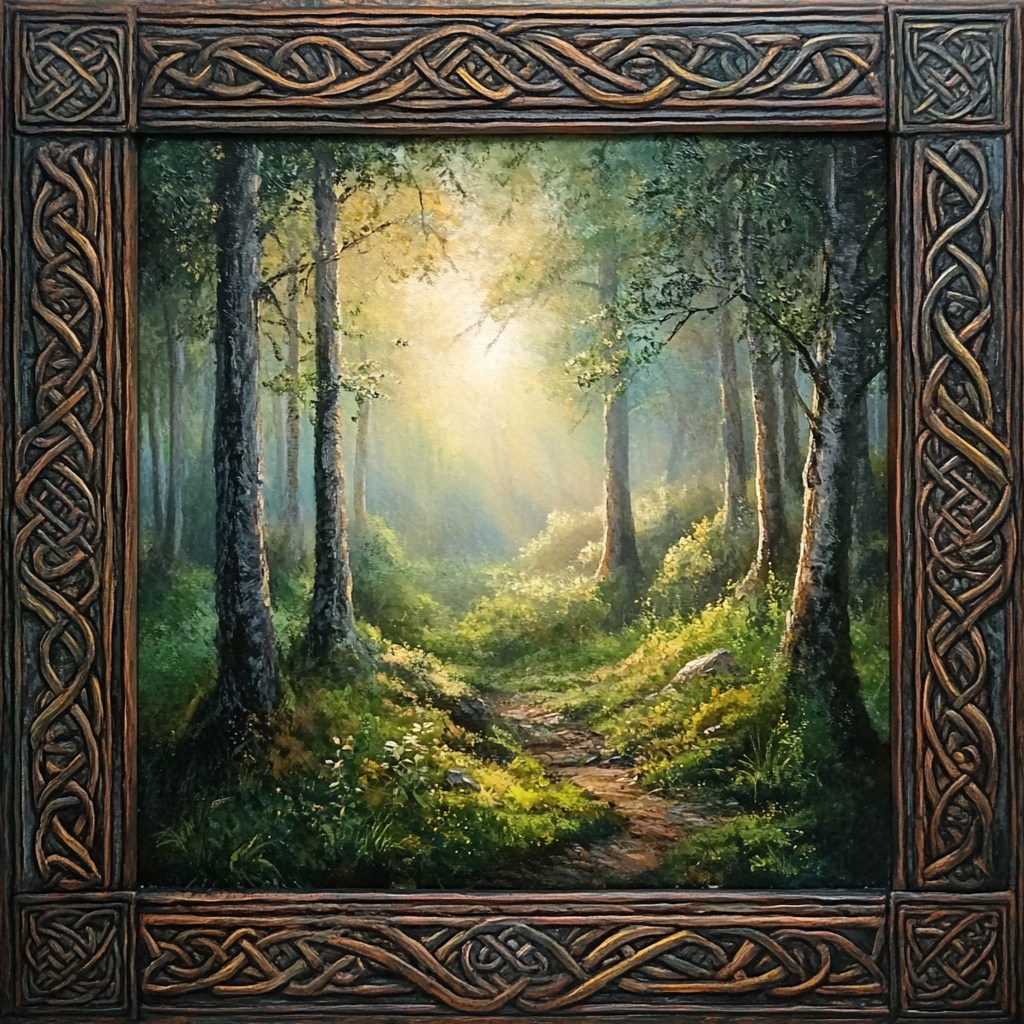 Celtic Frame Forest Diamond Art Kit