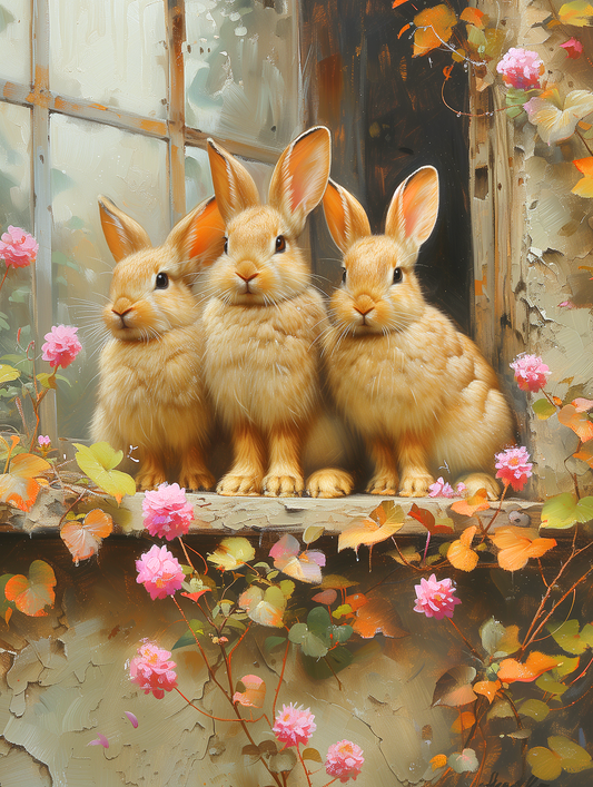 Windows Il Rabbits Diamond Art Kit