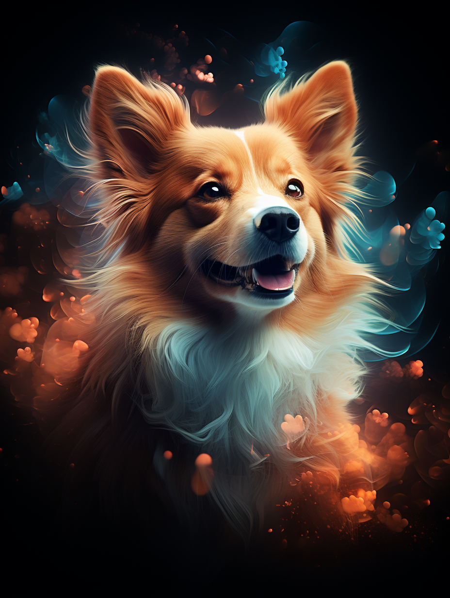 Smoke Corgi Diamond Art Kit