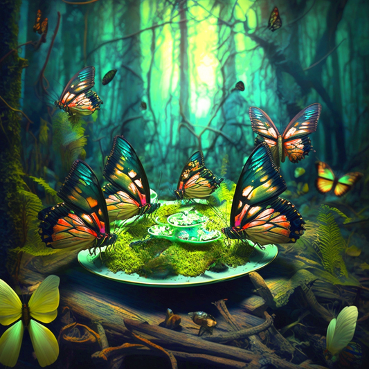 Forest Butterflies Diamond Art Kit
