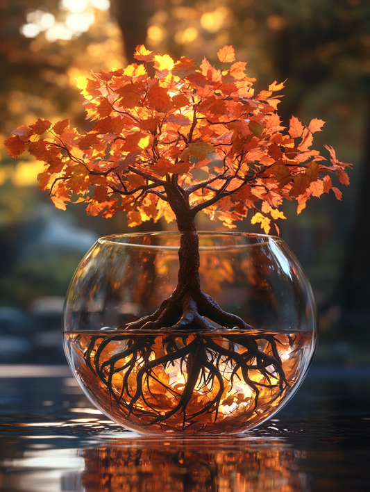Autumn Tree In A Jar Diamond Art Kit