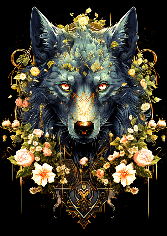 Pink Yellow Flower Greywolf Diamond Art Kit