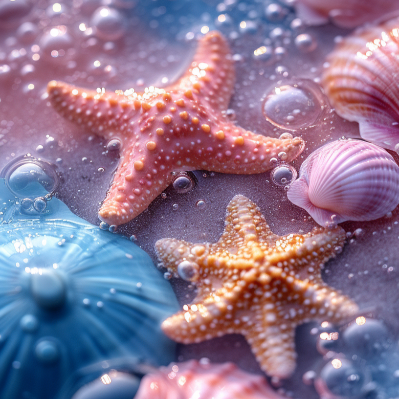 Bubbles And Starfish Diamond Art Kit
