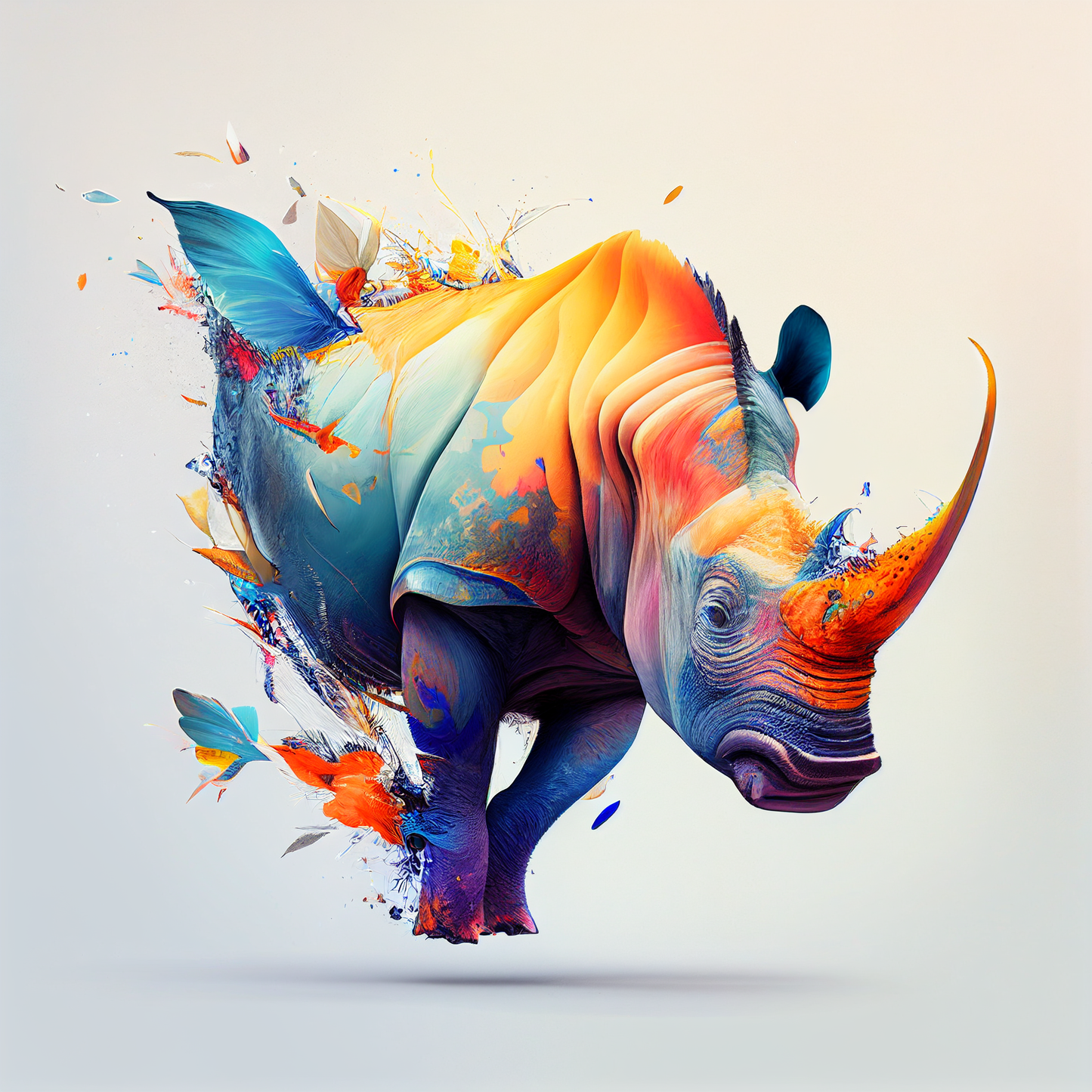 Abstract Rhino Diamond Art Kit