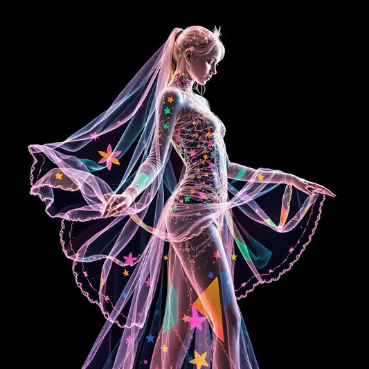 Hologram Woman Silhouette Diamond Art Kit
