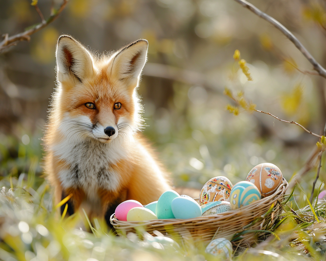 Fox Easter Eggs Diamond Art Kit