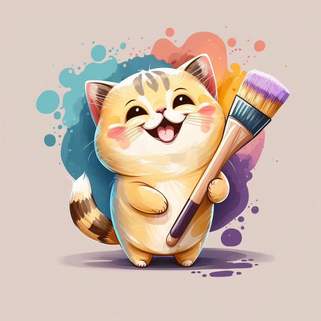 Painting Kitten Diamond Art Kit