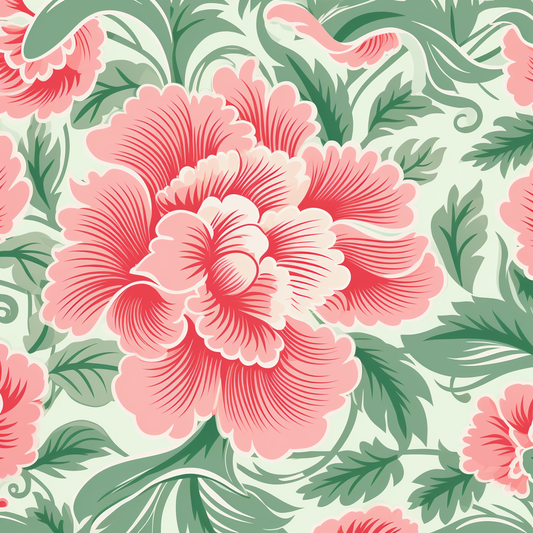 Pink Flower Center Pattern Diamond Art Kit