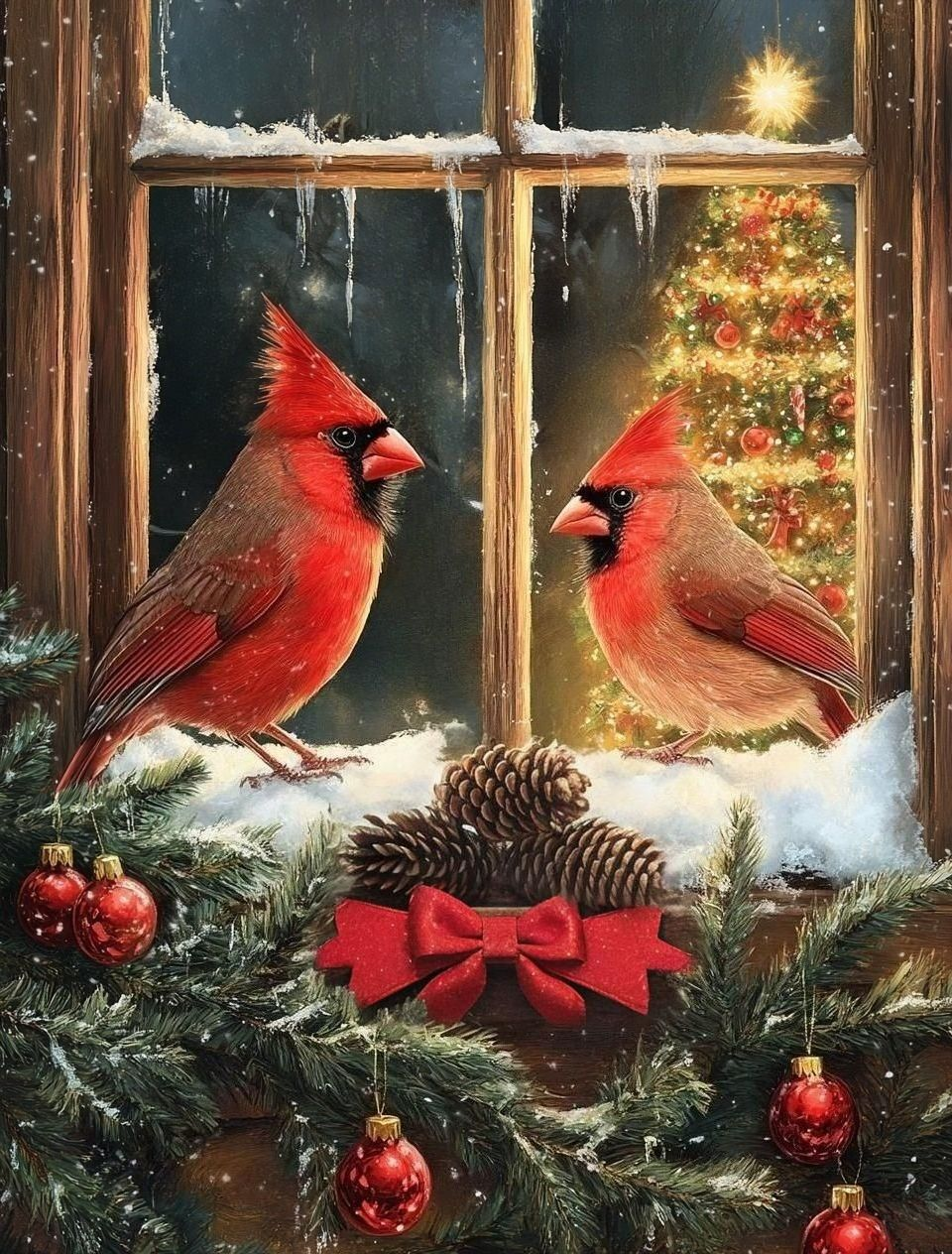Cardinal Ds Christmas Tree Diamond Art Kit