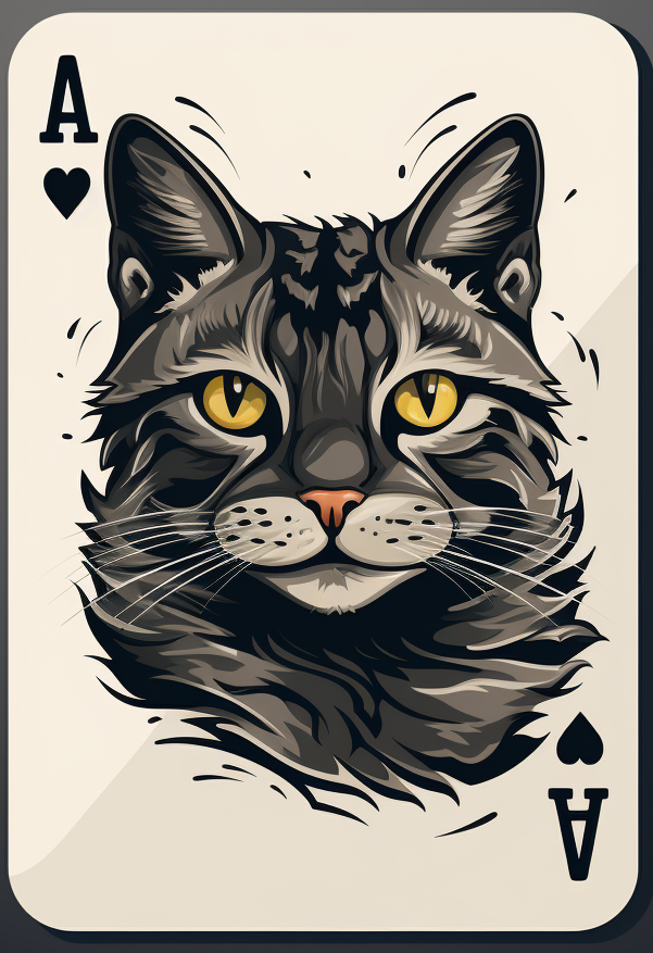 Ace Of Hearts Cat Diamond Art Kit