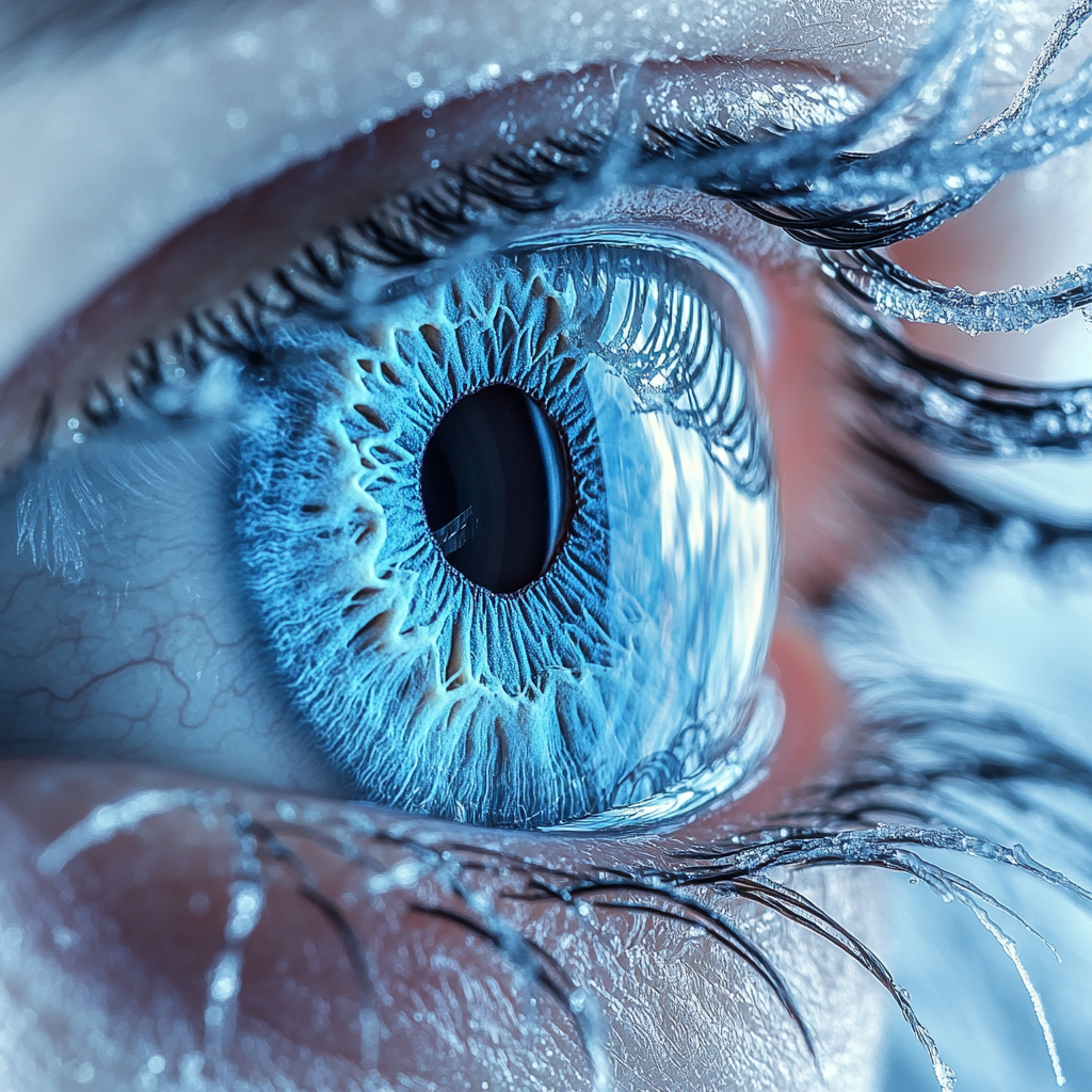 Blueeye In Ice Diamond Art Kit