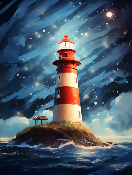Starry Skylight House Diamond Art Kit