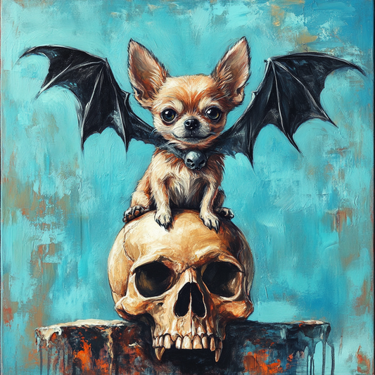 Blackwing Abstract Chihuahua Bat Diamond Art Kit