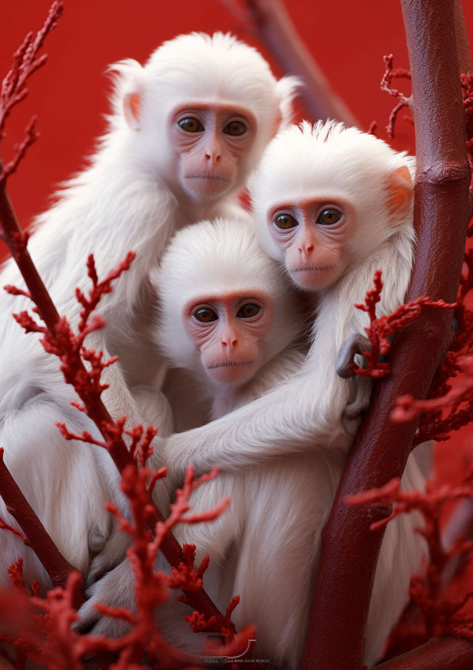 Three White Monkies Diamond Art Kit