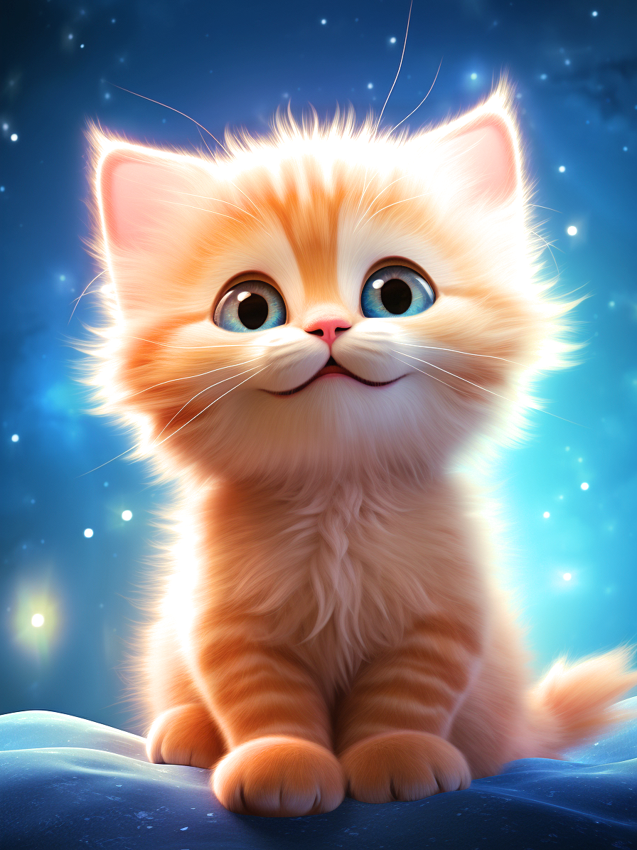 Smiling Kitten Diamond Art Kit